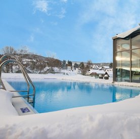 Pool im Winter