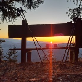 Sonnenaufgang im Herbst in Fischbach