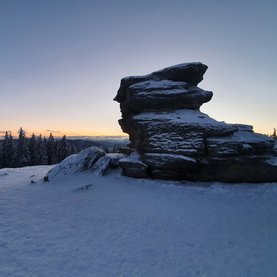 Teufelstein im Winter
