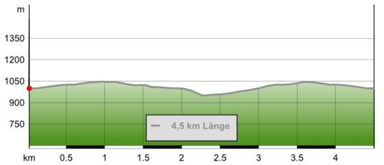 Höhenprofil "Bildstockpromenade und Drachensitz" (c) outdooractive.com