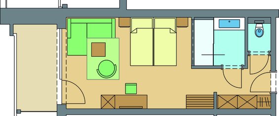 Plan - Zimmerskizze Margerite