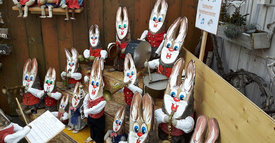 Osterhasen in Fischbach