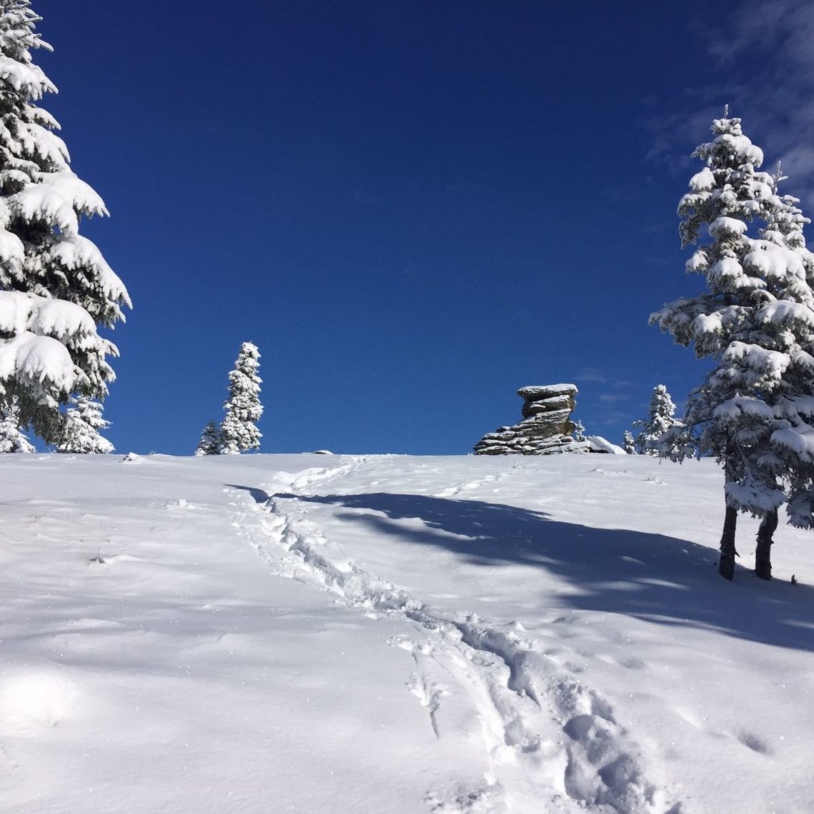 Teufelstein im Winter